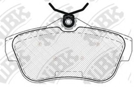 Комплект тормозных колодок, дисковый тормоз NiBK PN0534