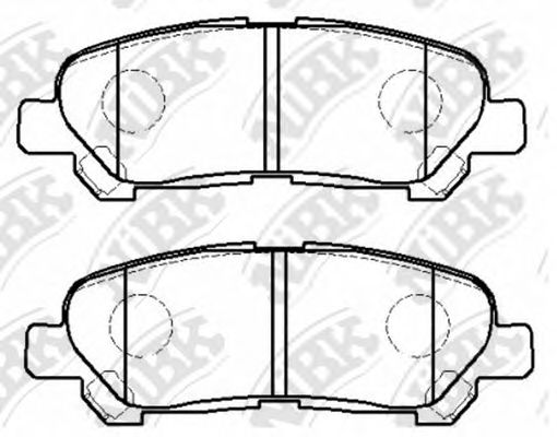 Комплект тормозных колодок, дисковый тормоз NiBK PN1848