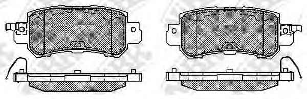 Комплект тормозных колодок, дисковый тормоз NiBK PN25001