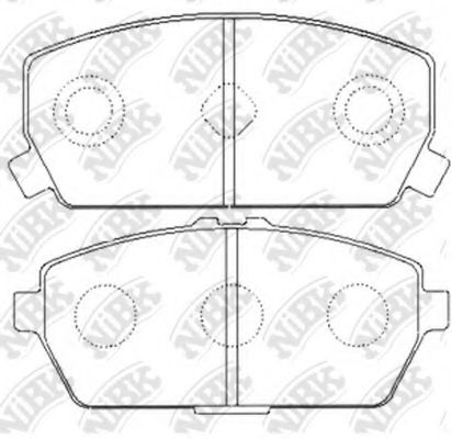 Комплект тормозных колодок, дисковый тормоз NiBK PN3311