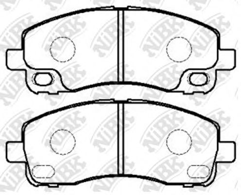 Комплект тормозных колодок, дисковый тормоз NiBK PN3515