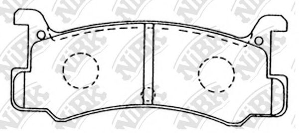 Комплект тормозных колодок, дисковый тормоз NiBK PN6353