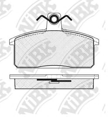 Комплект тормозных колодок, дисковый тормоз NiBK PN9201