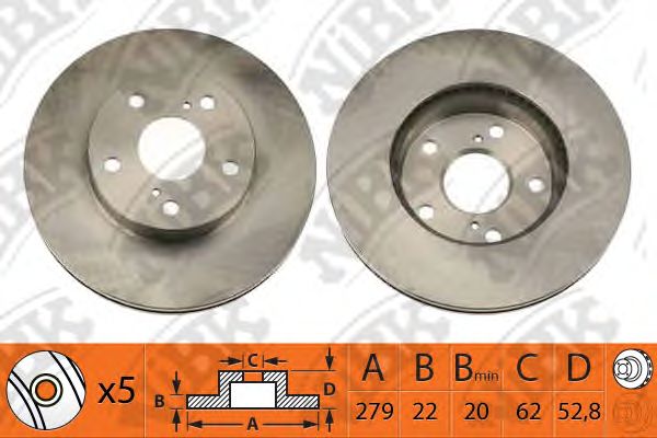 Тормозной диск NiBK RN1070