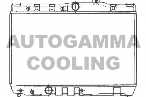 Радиатор, охлаждение двигателя AUTOGAMMA 101002