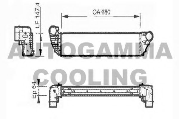 Интеркулер AUTOGAMMA 104413
