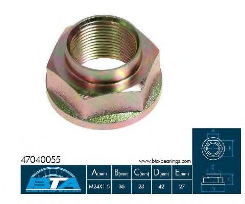 Осевая гайка BTA 47040055BTA