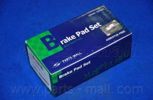 Комплект тормозных колодок, дисковый тормоз PARTS-MALL PKA-037