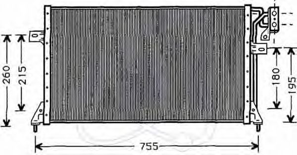 Конденсатор, кондиционер ELECTRO AUTO 30D0032