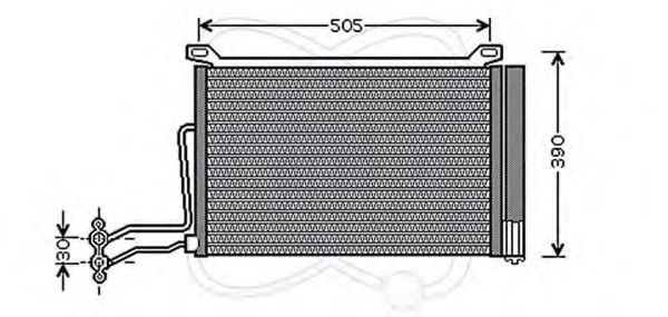 Конденсатор, кондиционер ELECTRO AUTO 30E0030