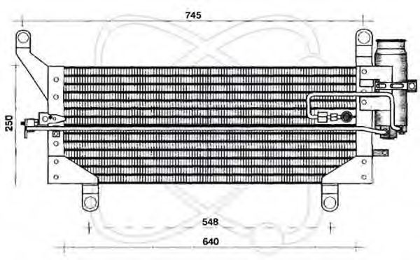 Конденсатор, кондиционер ELECTRO AUTO 30F0004