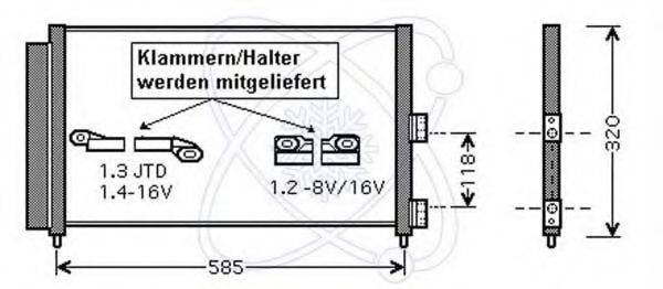 Конденсатор, кондиционер ELECTRO AUTO 30F0086