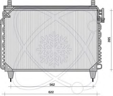 Конденсатор, кондиционер ELECTRO AUTO 30M0014