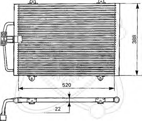 Конденсатор, кондиционер ELECTRO AUTO 30R0036