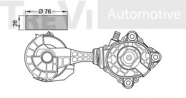 Натяжная планка, поликлиновой ремень TREVI AUTOMOTIVE A2020