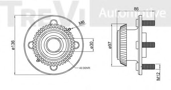 Комплект подшипника ступицы колеса INA 713617350
