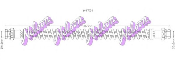 Тормозной шланг Brovex-Nelson H4754