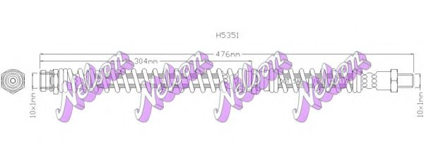 Тормозной шланг Brovex-Nelson H5351