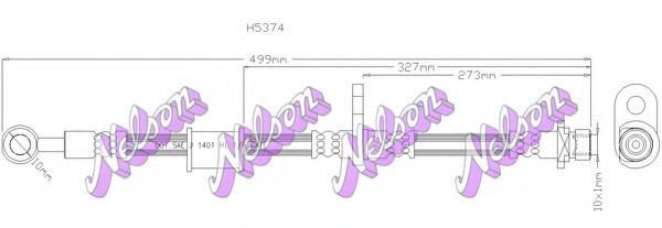 Тормозной шланг Brovex-Nelson H5374