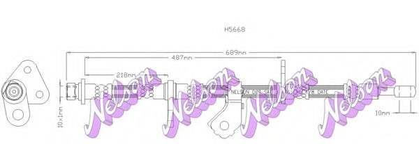 Тормозной шланг Brovex-Nelson H5668