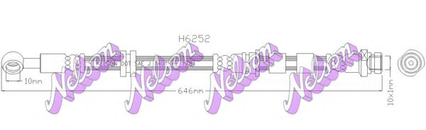 Тормозной шланг Brovex-Nelson H6252