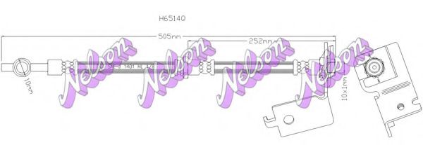 Тормозной шланг Brovex-Nelson H6514Q