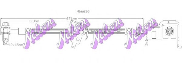 Тормозной шланг Brovex-Nelson H6663Q