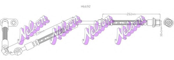 Тормозной шланг Brovex-Nelson H6692