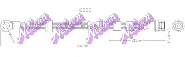 Тормозной шланг Brovex-Nelson H6888