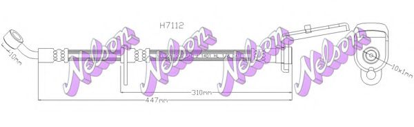 Тормозной шланг Brovex-Nelson H7112Q