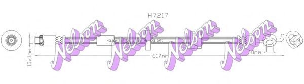 Тормозной шланг Brovex-Nelson H7217