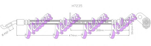 Тормозной шланг Brovex-Nelson H7235