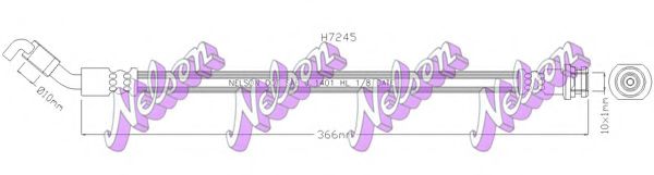 Тормозной шланг Brovex-Nelson H7245