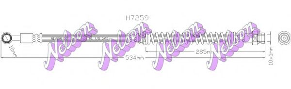 Тормозной шланг Brovex-Nelson H7259