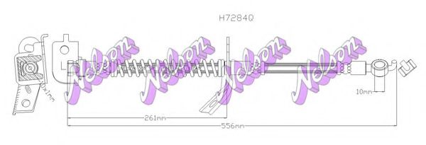 Тормозной шланг Brovex-Nelson H7284Q