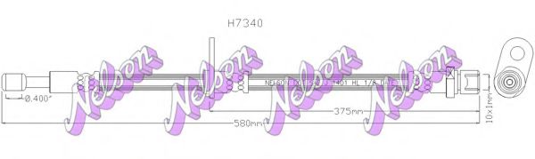 Тормозной шланг Brovex-Nelson H7340