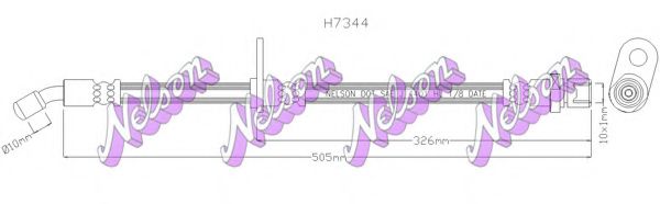 Тормозной шланг Brovex-Nelson H7344