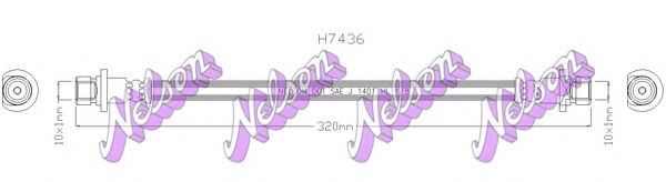 Тормозной шланг Brovex-Nelson H7436