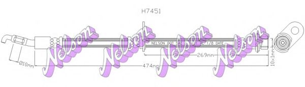 Тормозной шланг Brovex-Nelson H7451