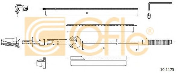 Тросик газа COFLE 10.1175