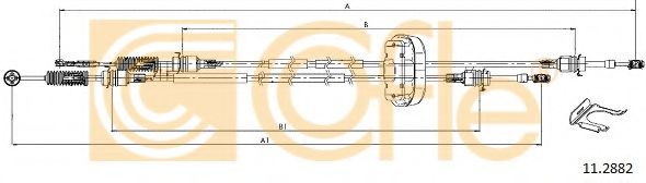 Трос, ступенчатая коробка передач COFLE 11.2882