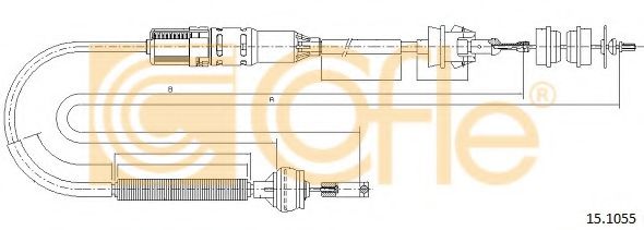 Трос, управление сцеплением COFLE 15.1055