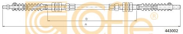 Тросик газа COFLE 443002