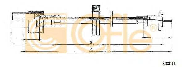 Тросик спидометра COFLE S08041