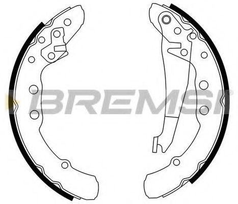 Комплект тормозных колодок BREMSI GF0021