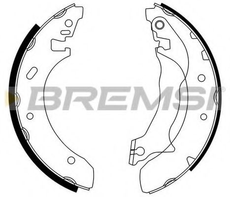Комплект тормозных колодок BREMSI GF0228