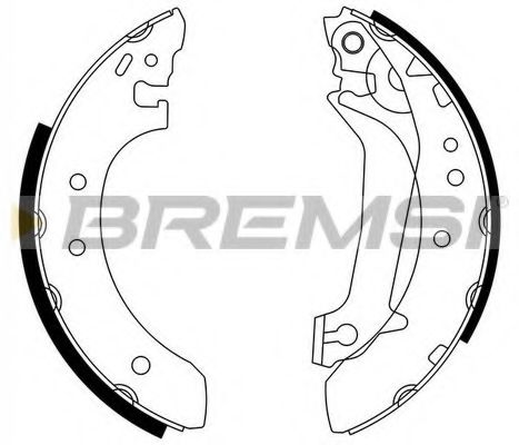 Комплект тормозных колодок BREMSI GF0236