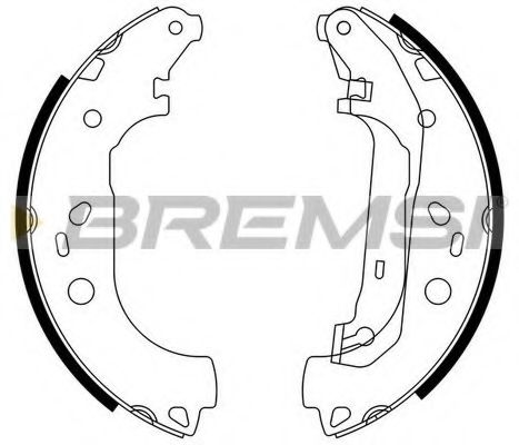 Комплект тормозных колодок BREMSI GF0245