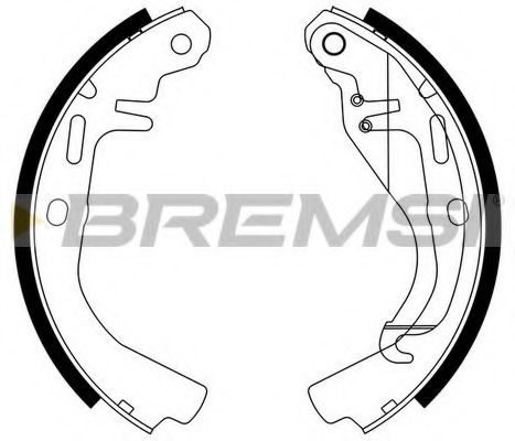 Комплект тормозных колодок BREMSI GF0348