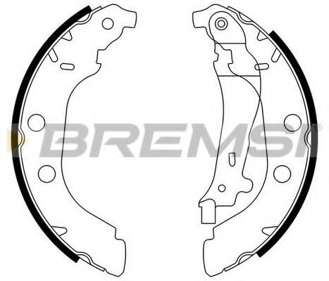 Комплект тормозных колодок BREMSI GF0385